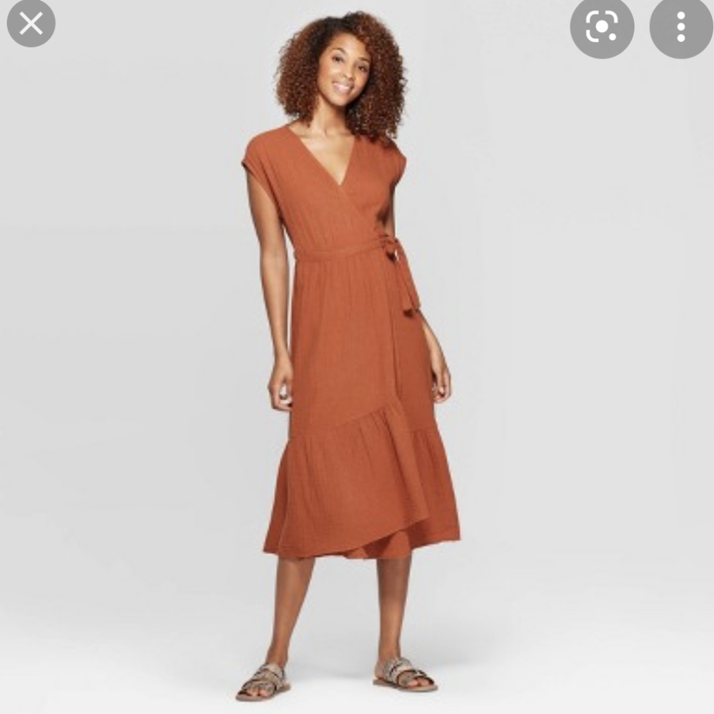 Target Universal Thread, maxi wrap dress, xs
